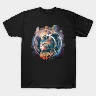 Astronaut Cat Space Kitty T-Shirt